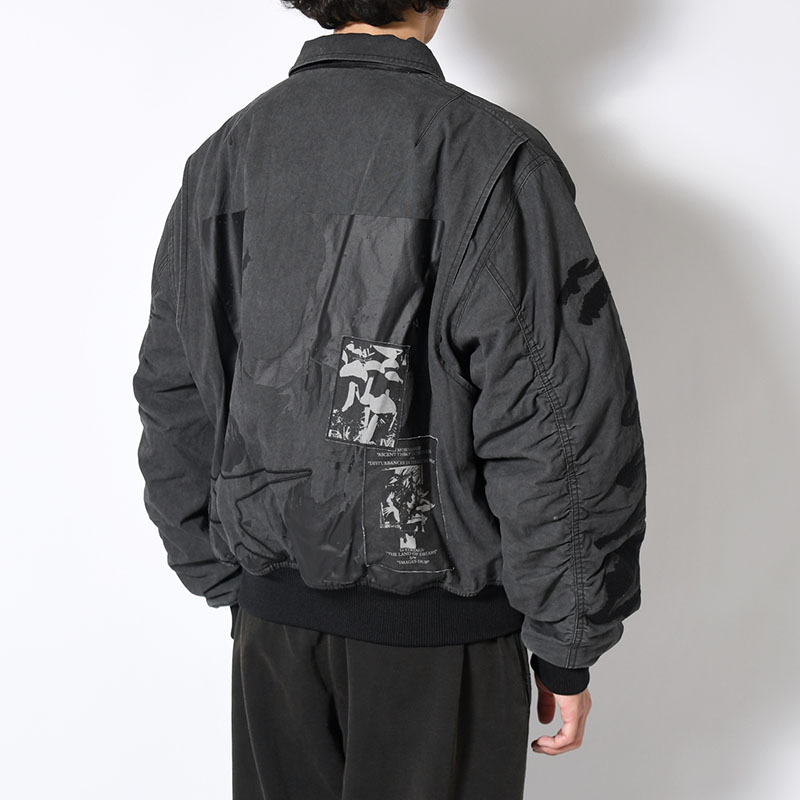 PERIGLACIAL FLIGHT JACKET -BLACK WASH-