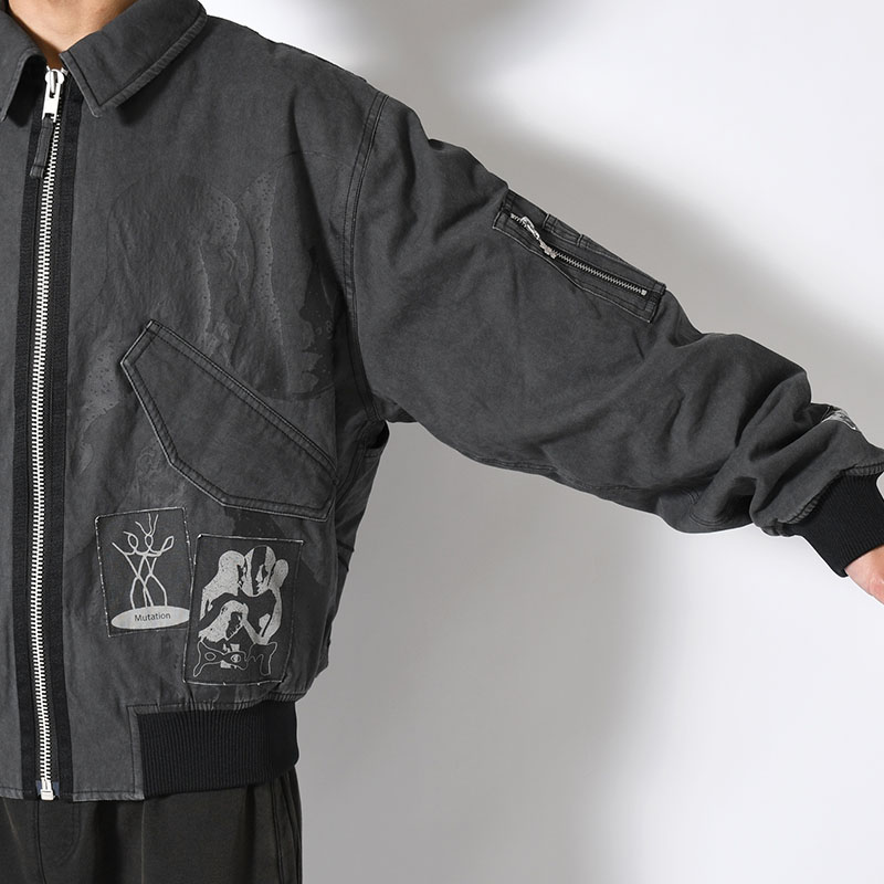 PERIGLACIAL FLIGHT JACKET -BLACK WASH-