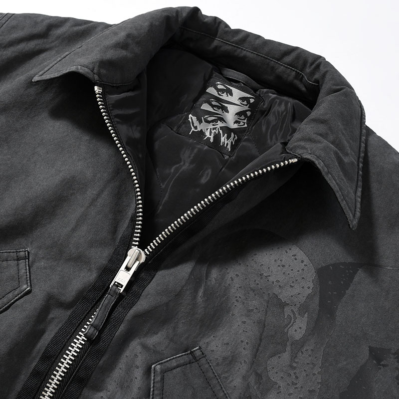 PERIGLACIAL FLIGHT JACKET -BLACK WASH-