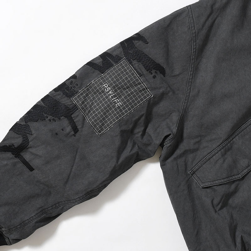 PERIGLACIAL FLIGHT JACKET -BLACK WASH-
