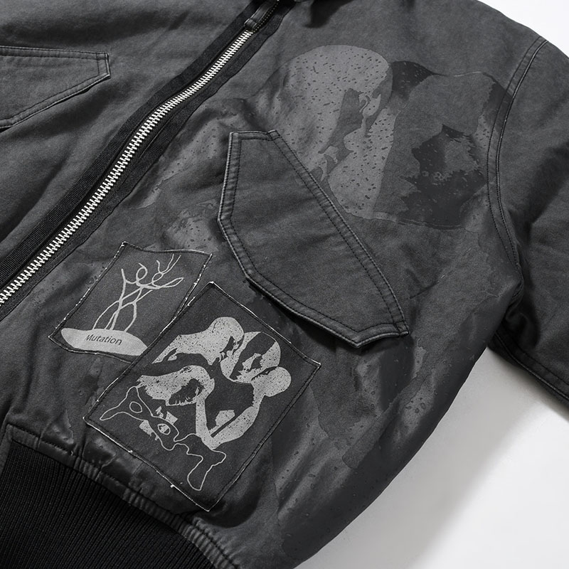 PERIGLACIAL FLIGHT JACKET -BLACK WASH-