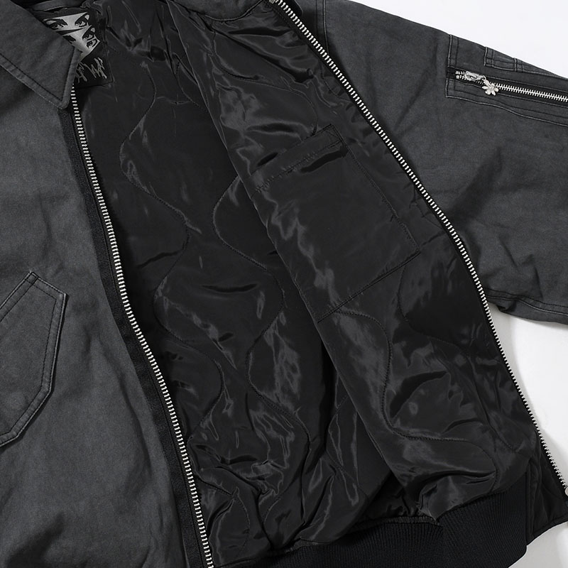 PERIGLACIAL FLIGHT JACKET -BLACK WASH-