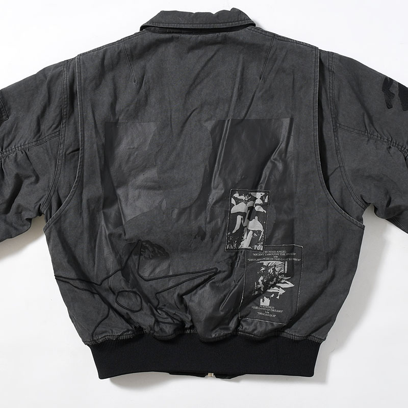 PERIGLACIAL FLIGHT JACKET -BLACK WASH-