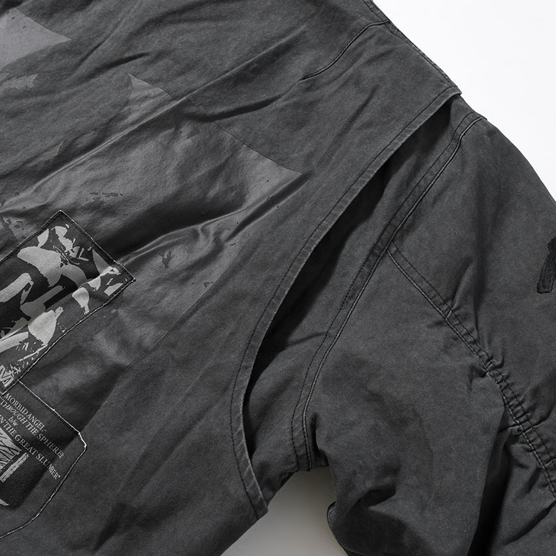 PERIGLACIAL FLIGHT JACKET -BLACK WASH-