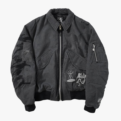 PERIGLACIAL FLIGHT JACKET -BLACK WASH-