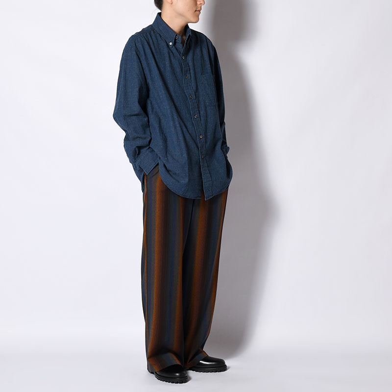 CHAMBRAY BUTTON DOWN SHIRTS -Cotton slub- -2.COLOR-