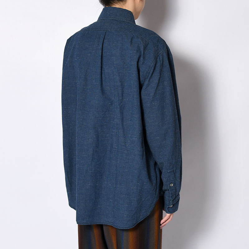CHAMBRAY BUTTON DOWN SHIRTS -Cotton slub- -2.COLOR-