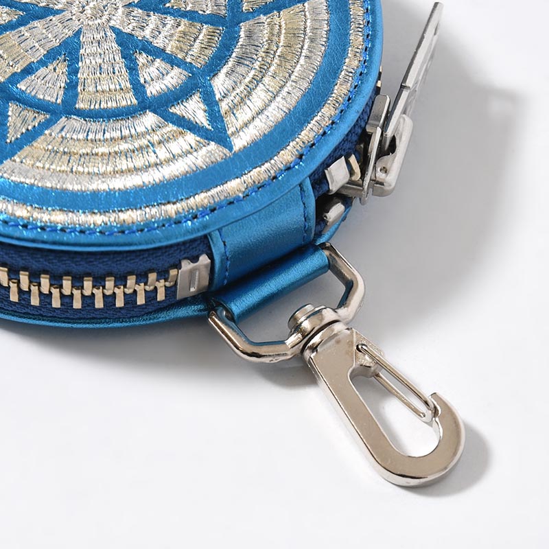 COIN CASE -METALLIC BLUE-