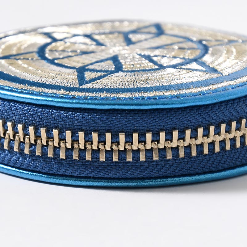 COIN CASE -METALLIC BLUE-