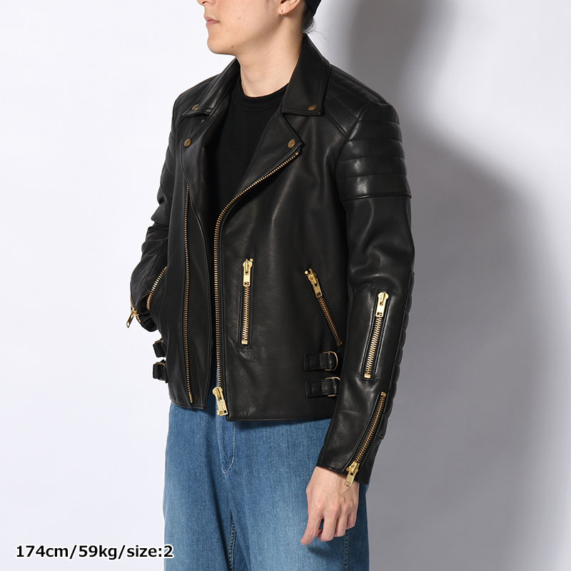 RIDERS JACKET MOTORCYCLE -BLACK-