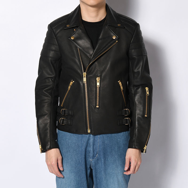 RIDERS JACKET MOTORCYCLE -BLACK-