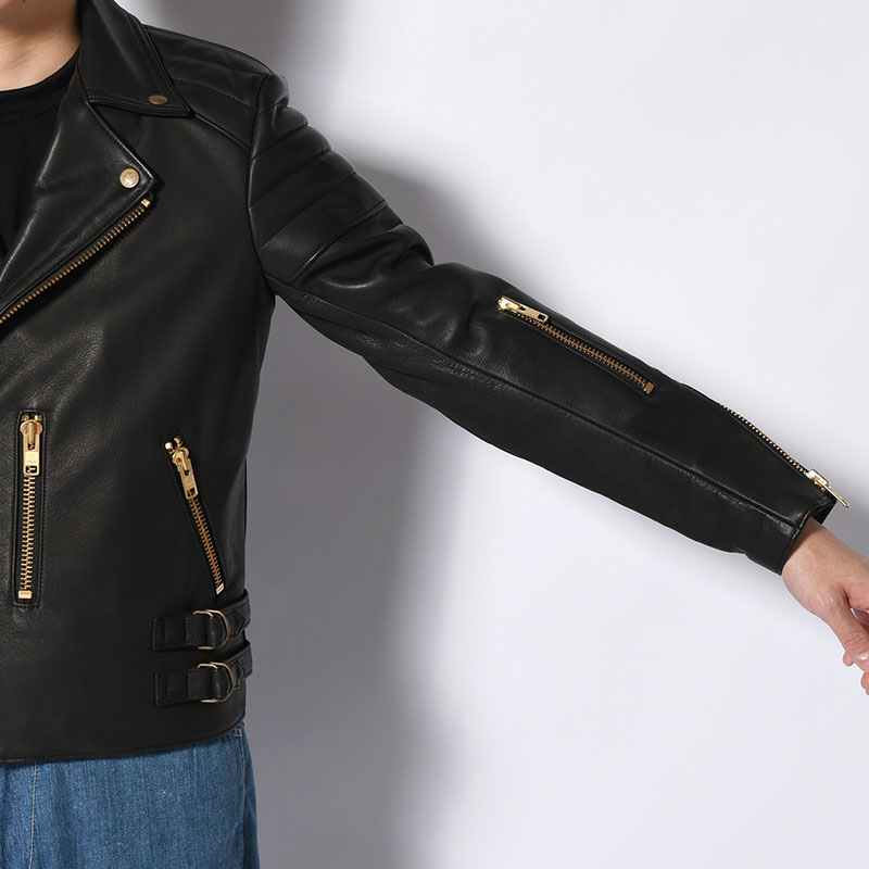 RIDERS JACKET MOTORCYCLE -BLACK-