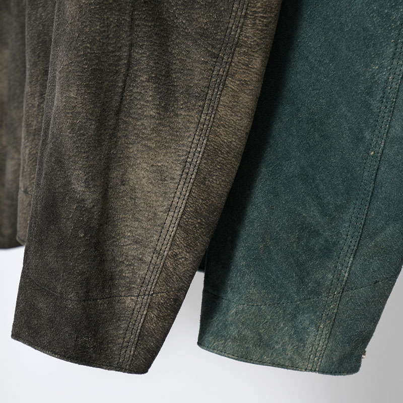 LEATHER DETROIT JACKET -Goat suede Antique finish- -2.COLOR-
