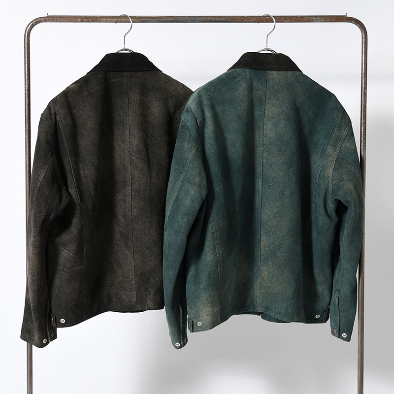 LEATHER DETROIT JACKET -Goat suede Antique finish- -2.COLOR-
