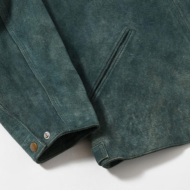 LEATHER DETROIT JACKET -Goat suede Antique finish- -2.COLOR-