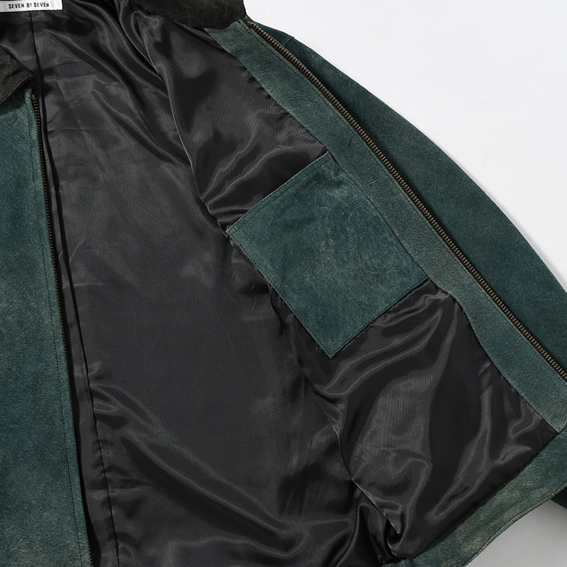 LEATHER DETROIT JACKET -Goat suede Antique finish- -2.COLOR-