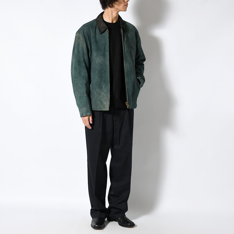 LEATHER DETROIT JACKET -Goat suede Antique finish- -2.COLOR-
