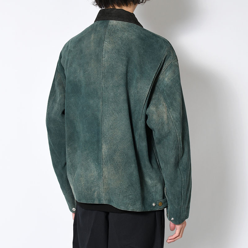 LEATHER DETROIT JACKET -Goat suede Antique finish- -2.COLOR-