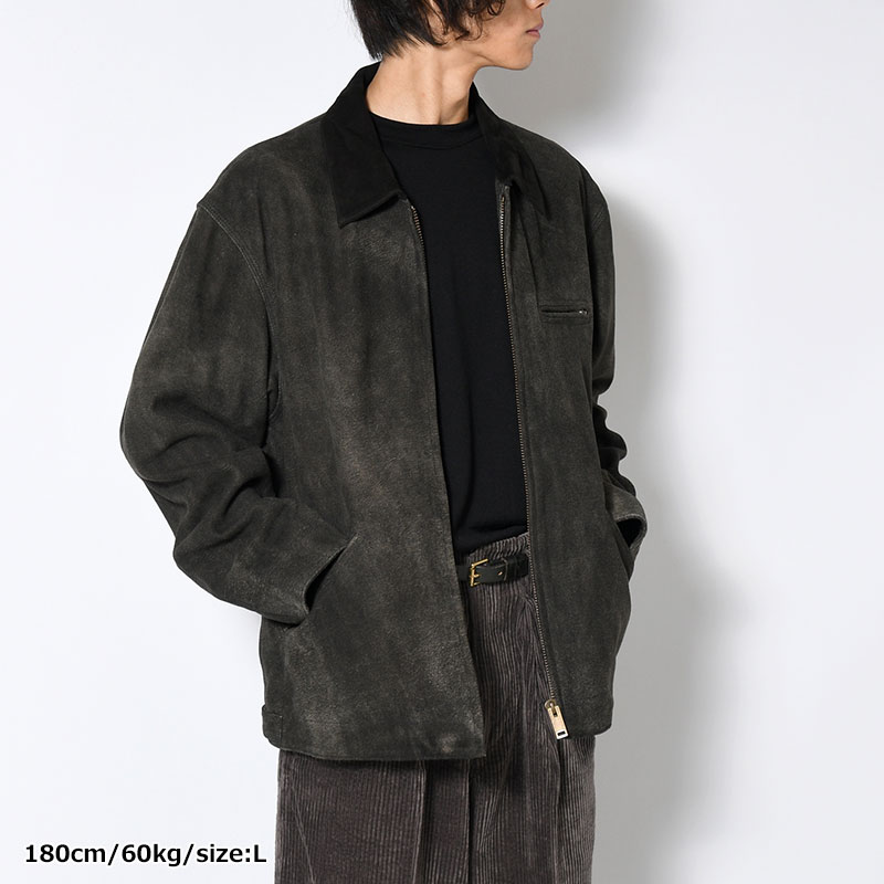 LEATHER DETROIT JACKET -Goat suede Antique finish- -2.COLOR-