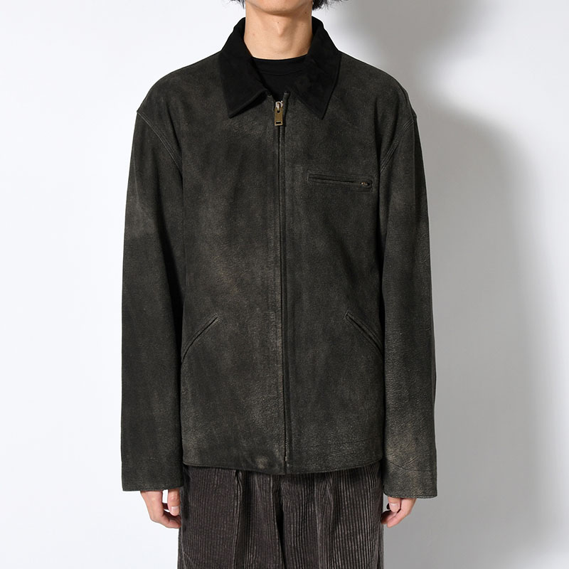 LEATHER DETROIT JACKET -Goat suede Antique finish- -2.COLOR-