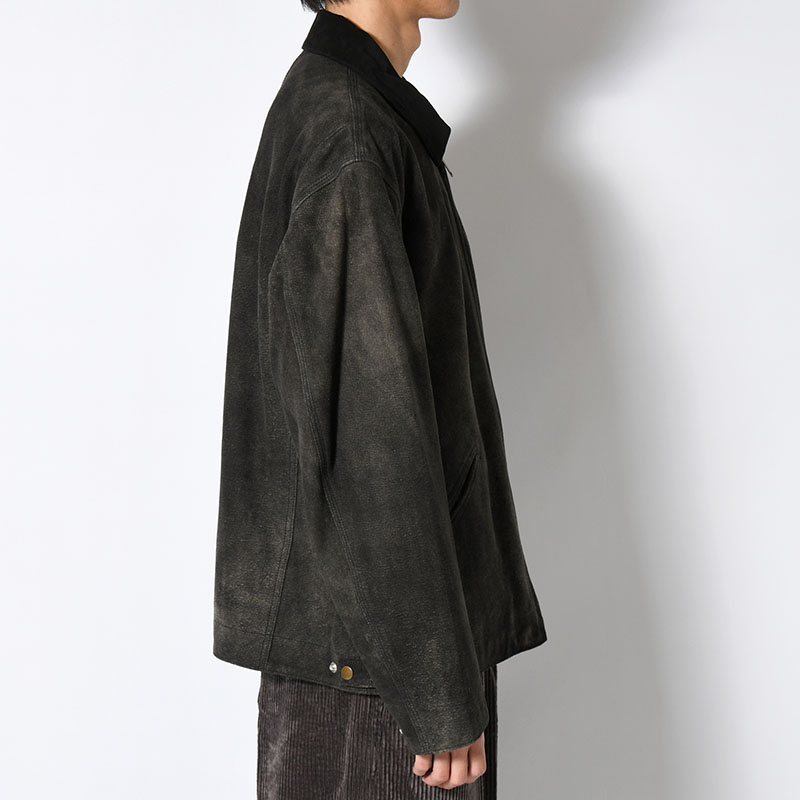 LEATHER DETROIT JACKET -Goat suede Antique finish- -2.COLOR-