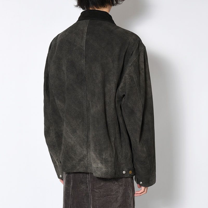 LEATHER DETROIT JACKET -Goat suede Antique finish- -2.COLOR-
