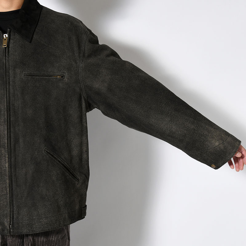 LEATHER DETROIT JACKET -Goat suede Antique finish- -2.COLOR-