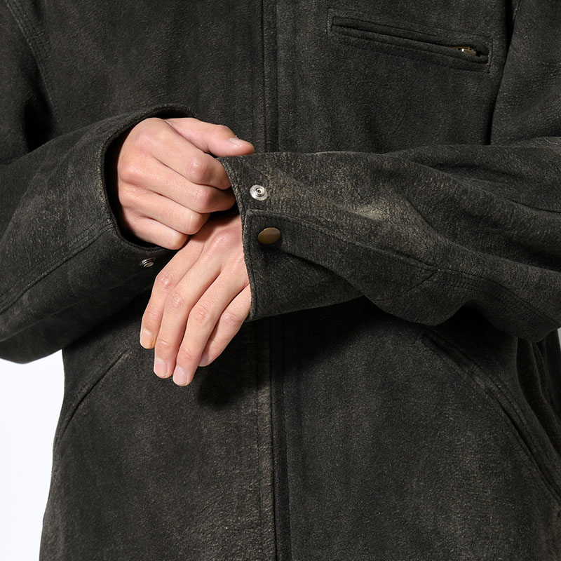 LEATHER DETROIT JACKET -Goat suede Antique finish- -2.COLOR-