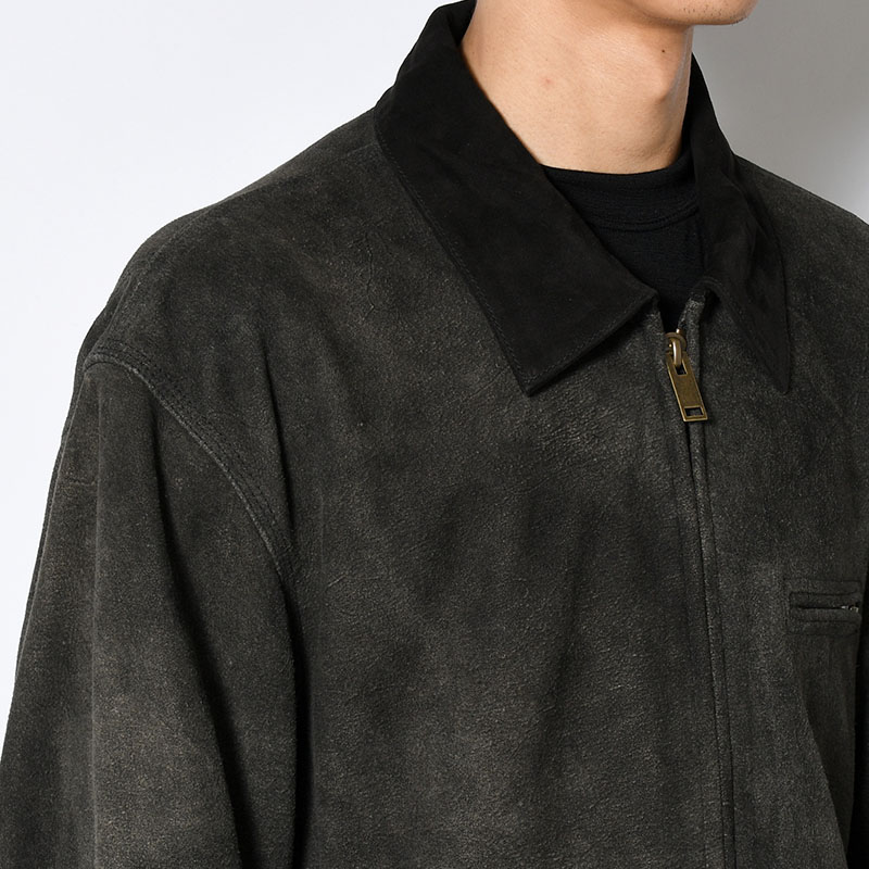 LEATHER DETROIT JACKET -Goat suede Antique finish- -2.COLOR-