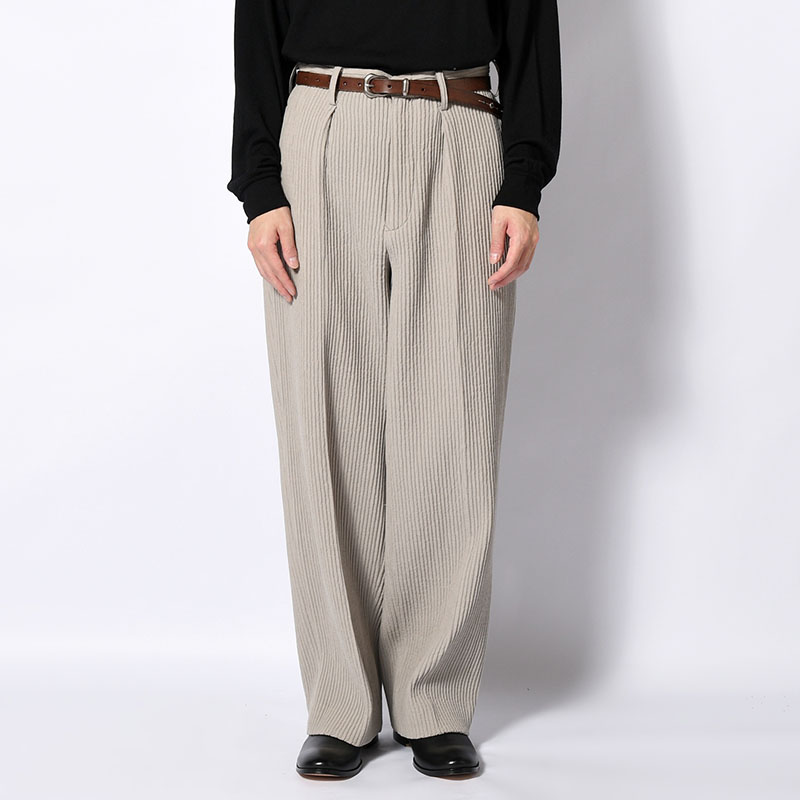 IN TUCK TROUSERS -Cotton Wool Pleats- -2.COLOR-