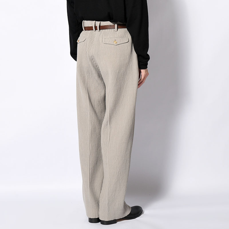 IN TUCK TROUSERS -Cotton Wool Pleats- -2.COLOR-
