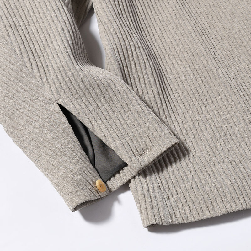 SHIRTS JACKET -Cotton Wool Pleats- -2.COLOR-
