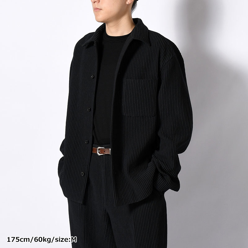 SHIRTS JACKET -Cotton Wool Pleats- -2.COLOR-