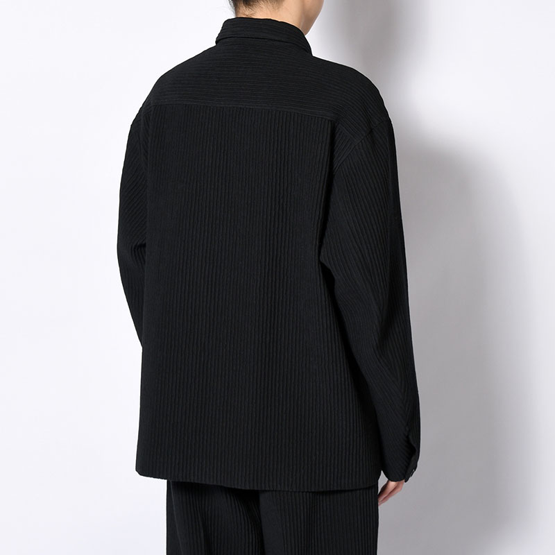 SHIRTS JACKET -Cotton Wool Pleats- -2.COLOR-