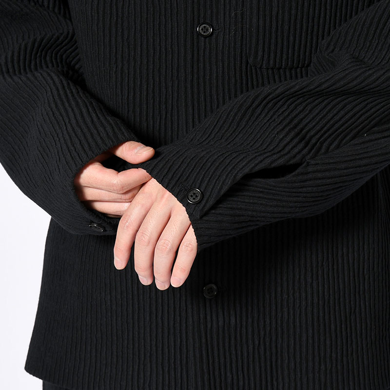 SHIRTS JACKET -Cotton Wool Pleats- -2.COLOR-