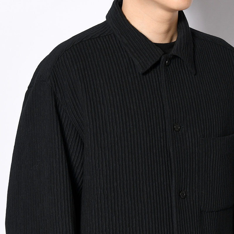 SHIRTS JACKET -Cotton Wool Pleats- -2.COLOR-