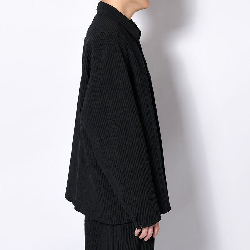 SHIRTS JACKET -Cotton Wool Pleats- -2.COLOR-