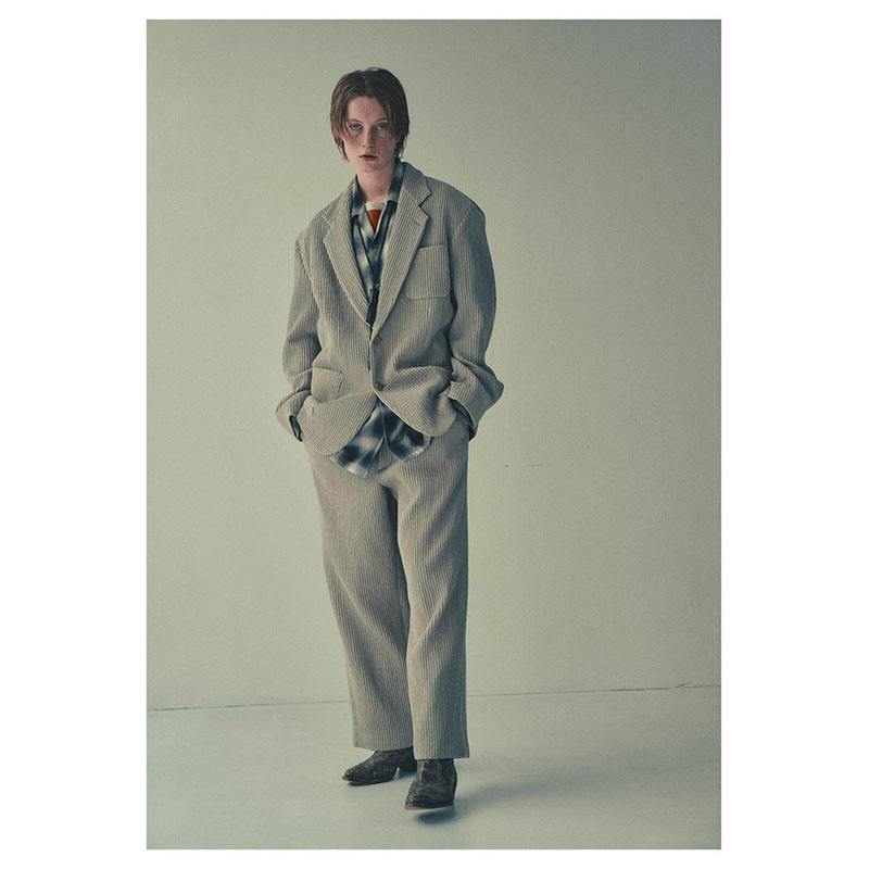 SHIRTS JACKET -Cotton Wool Pleats- -2.COLOR-