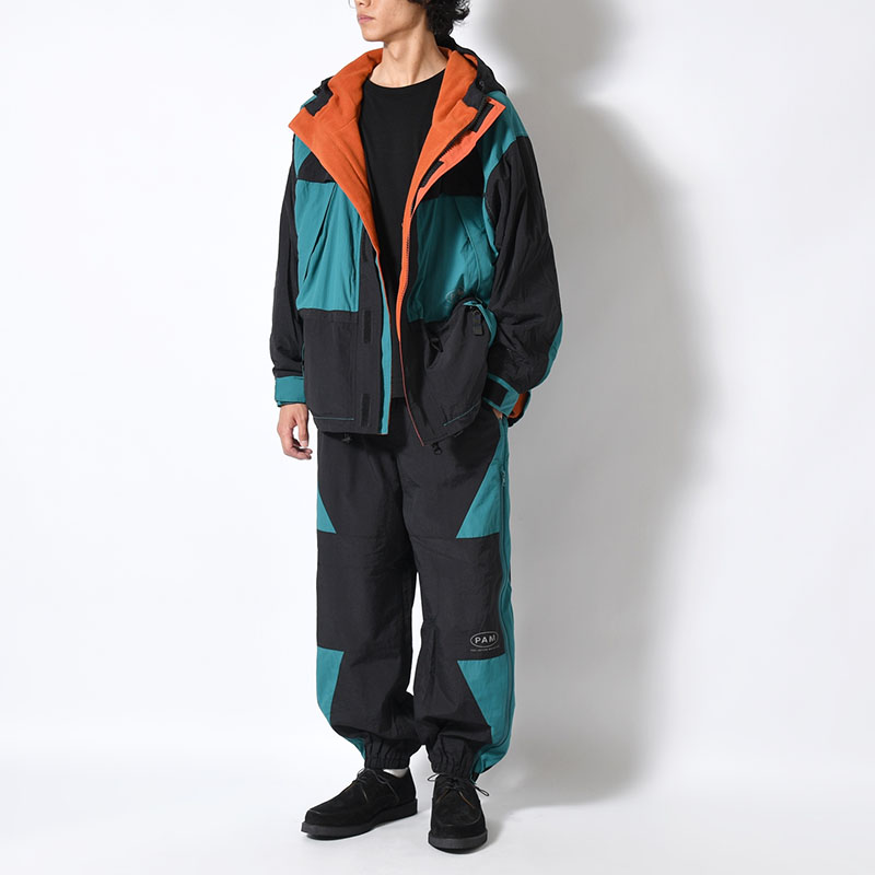 AKTIV-8 TRACKPANT -BLACK/TEAL-