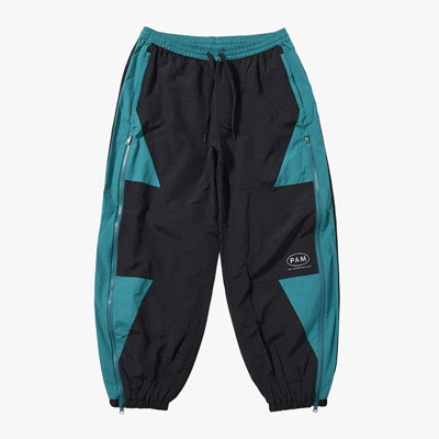 AKTIV-8 TRACKPANT -BLACK/TEAL-