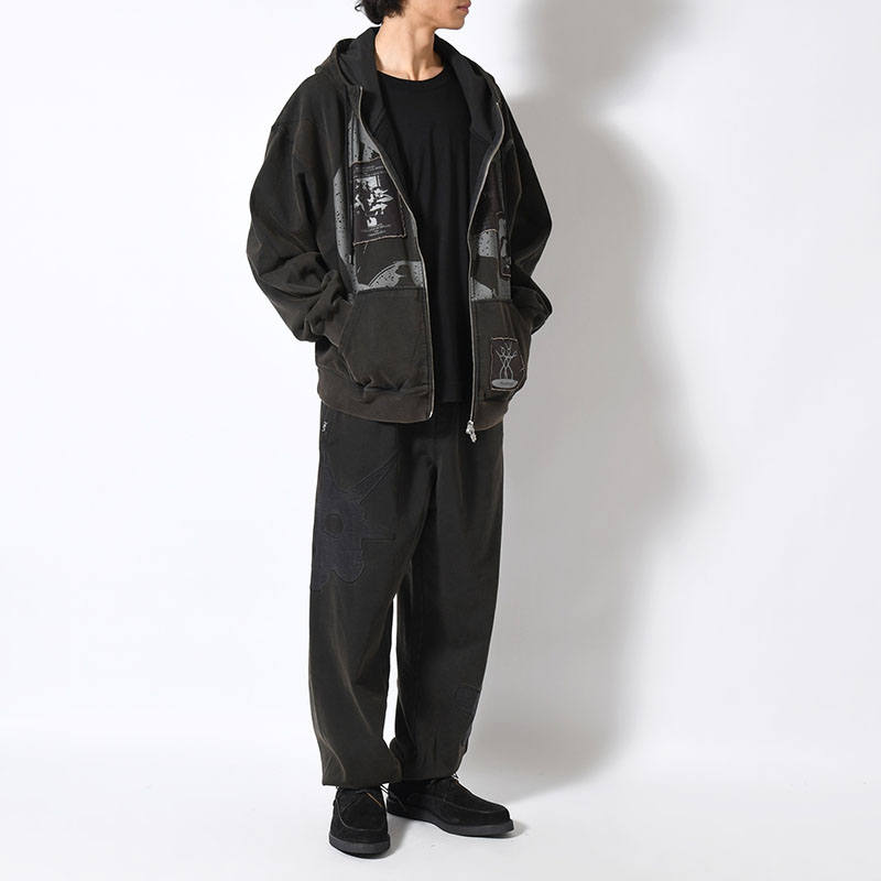 PAM HIGHLIGHT SWEATPANT -BLACK WASH-