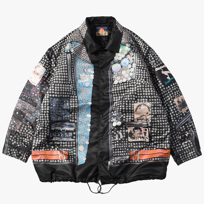 COACH JACKET -BLACK-