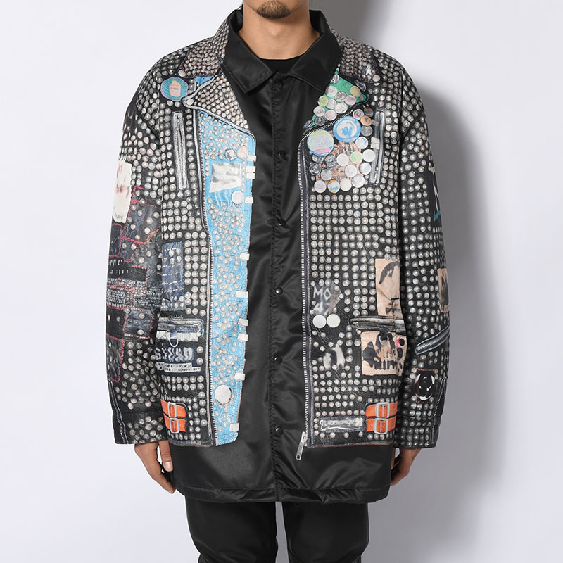COACH JACKET -BLACK-