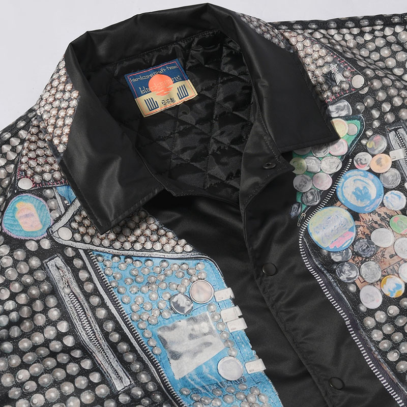 COACH JACKET -BLACK-