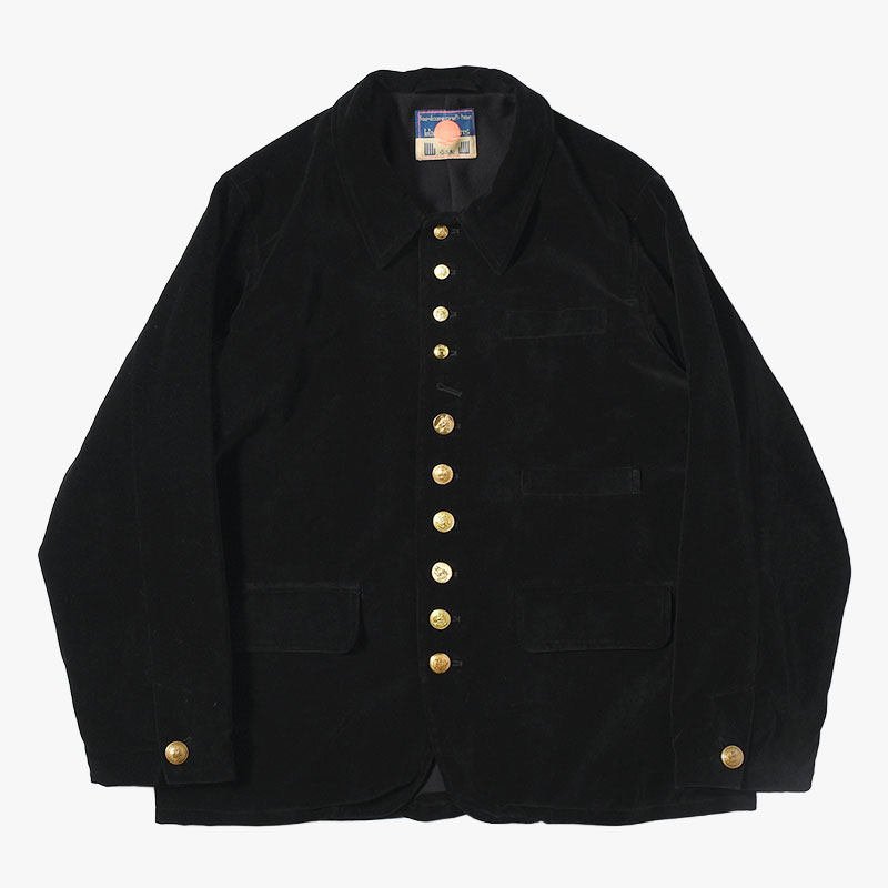 VELVETEEN JACKET -BLACK-