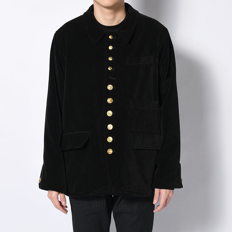 VELVETEEN JACKET -BLACK-