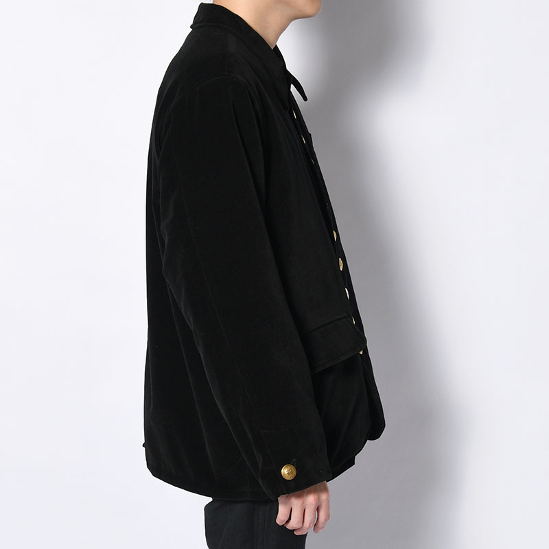 VELVETEEN JACKET -BLACK-