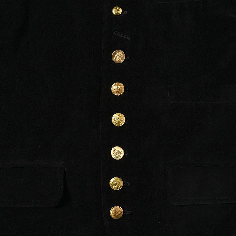 VELVETEEN JACKET -BLACK-