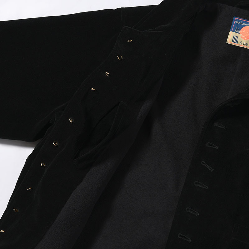 VELVETEEN JACKET -BLACK-