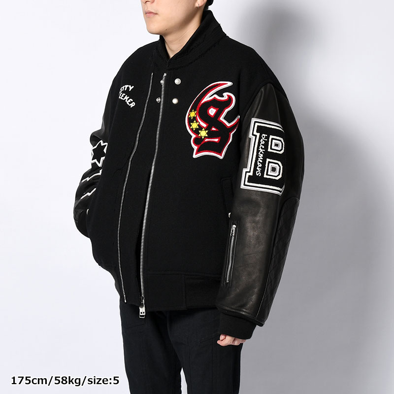 STADIUM JACKET -BLACK/BLACK-